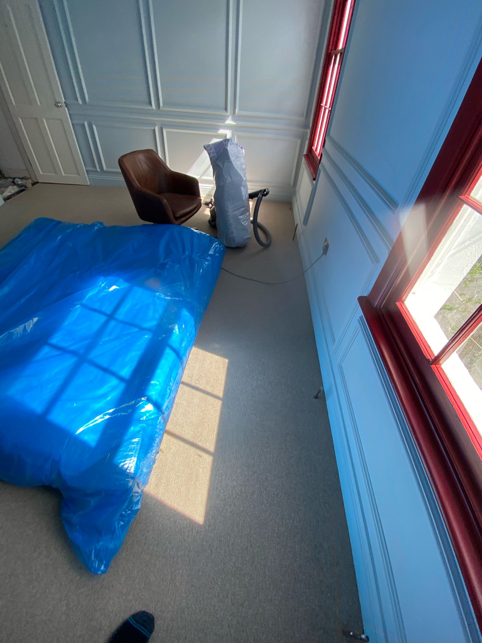 Westex Flooring Croxby Wool Loop Carraway carpet installation in – 1