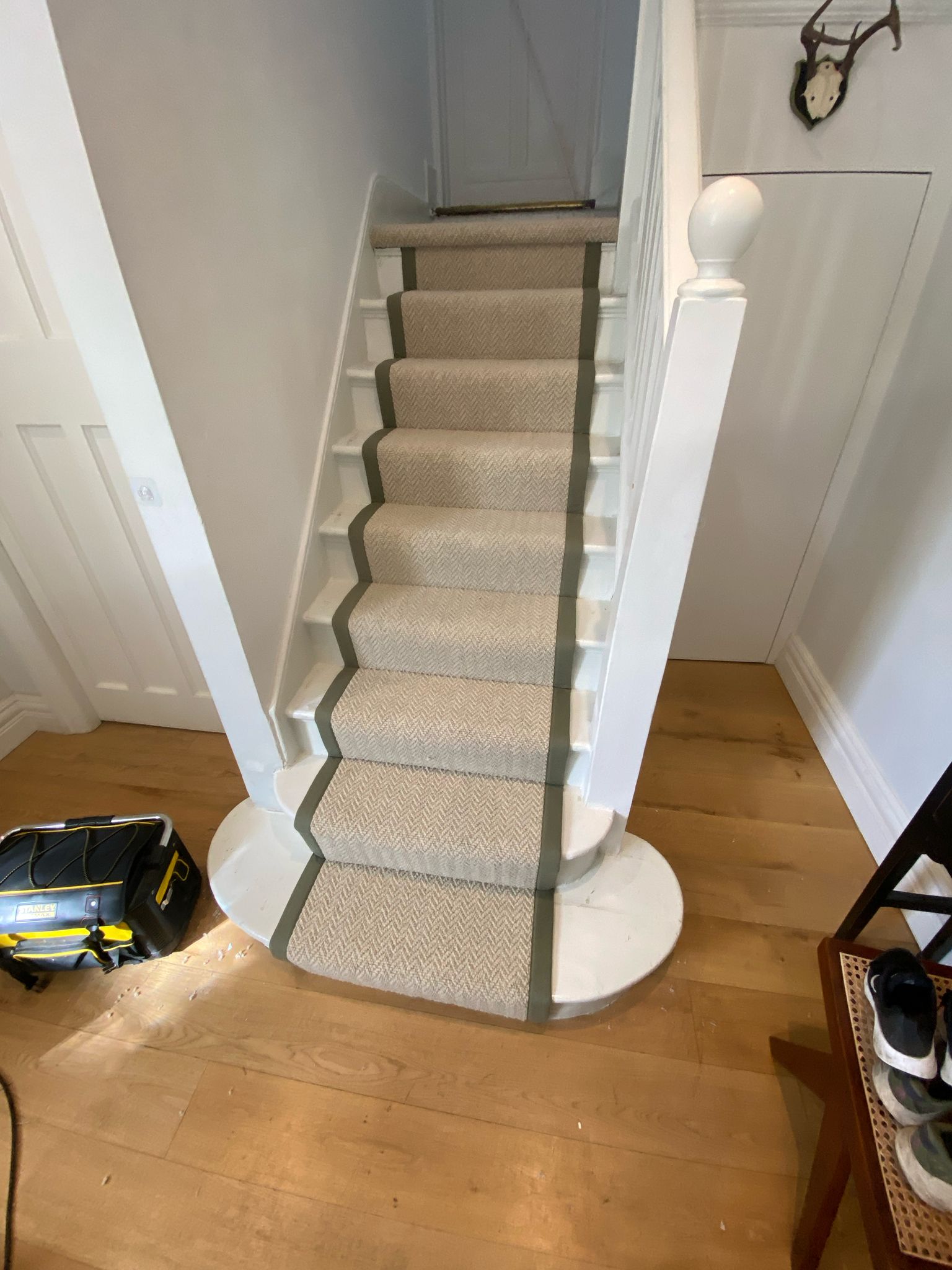 Westex Flooring Sawley Wool Loop Linen carpet installation in – 1