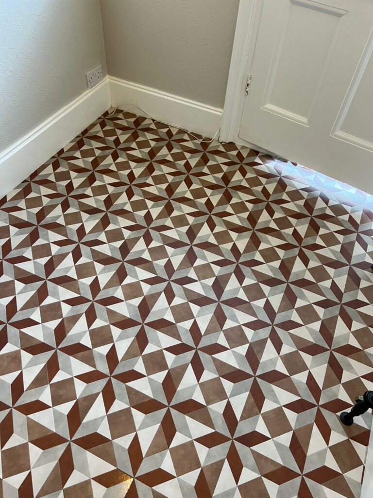 Amtico Decor Victorian Star Edison DC494 Installation in Clapham, Luxury Vinyl Tile (LVT) Flooring, Home