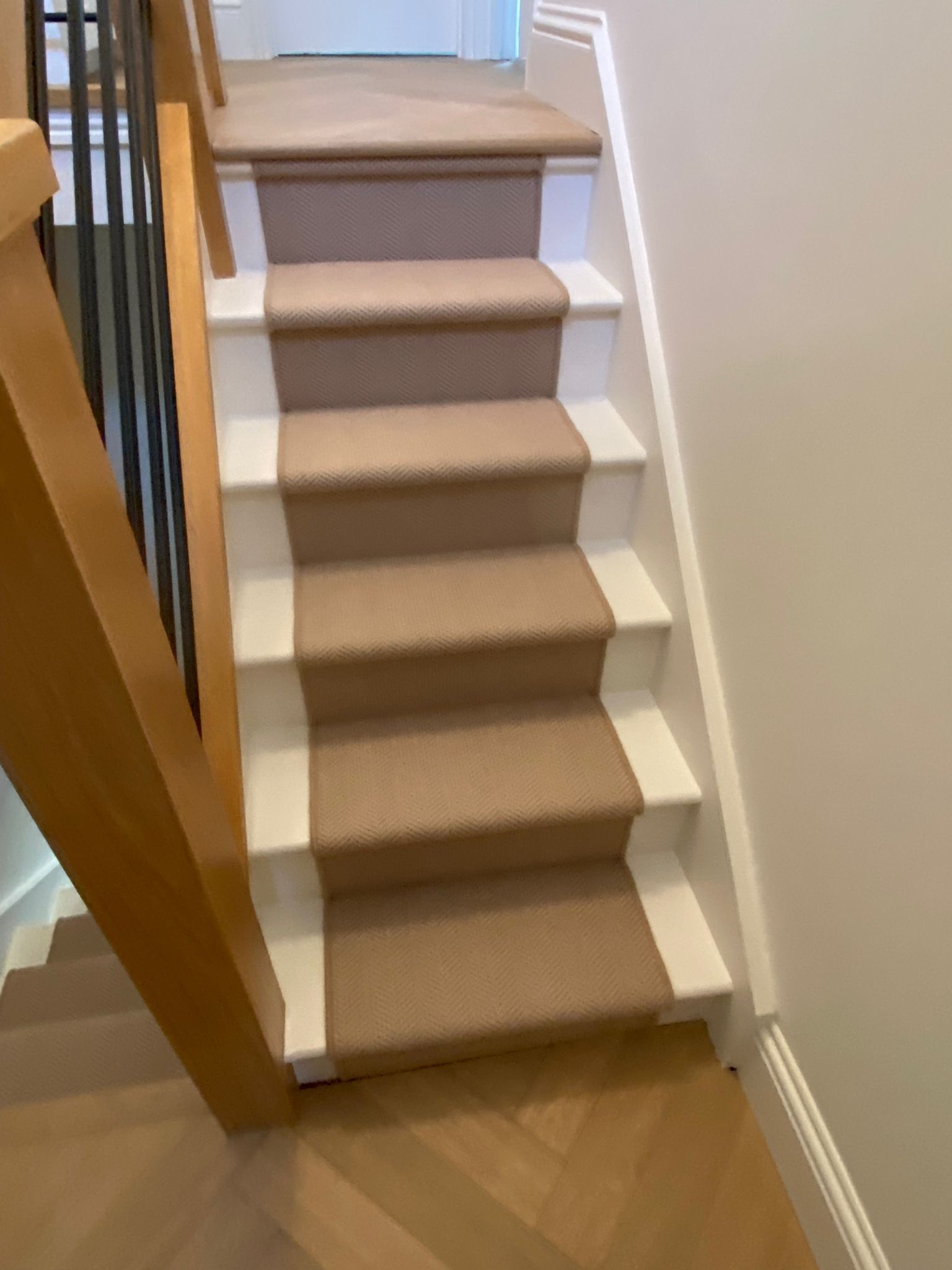 Fibre Carpets Wool Herringbone Woburn installation_3