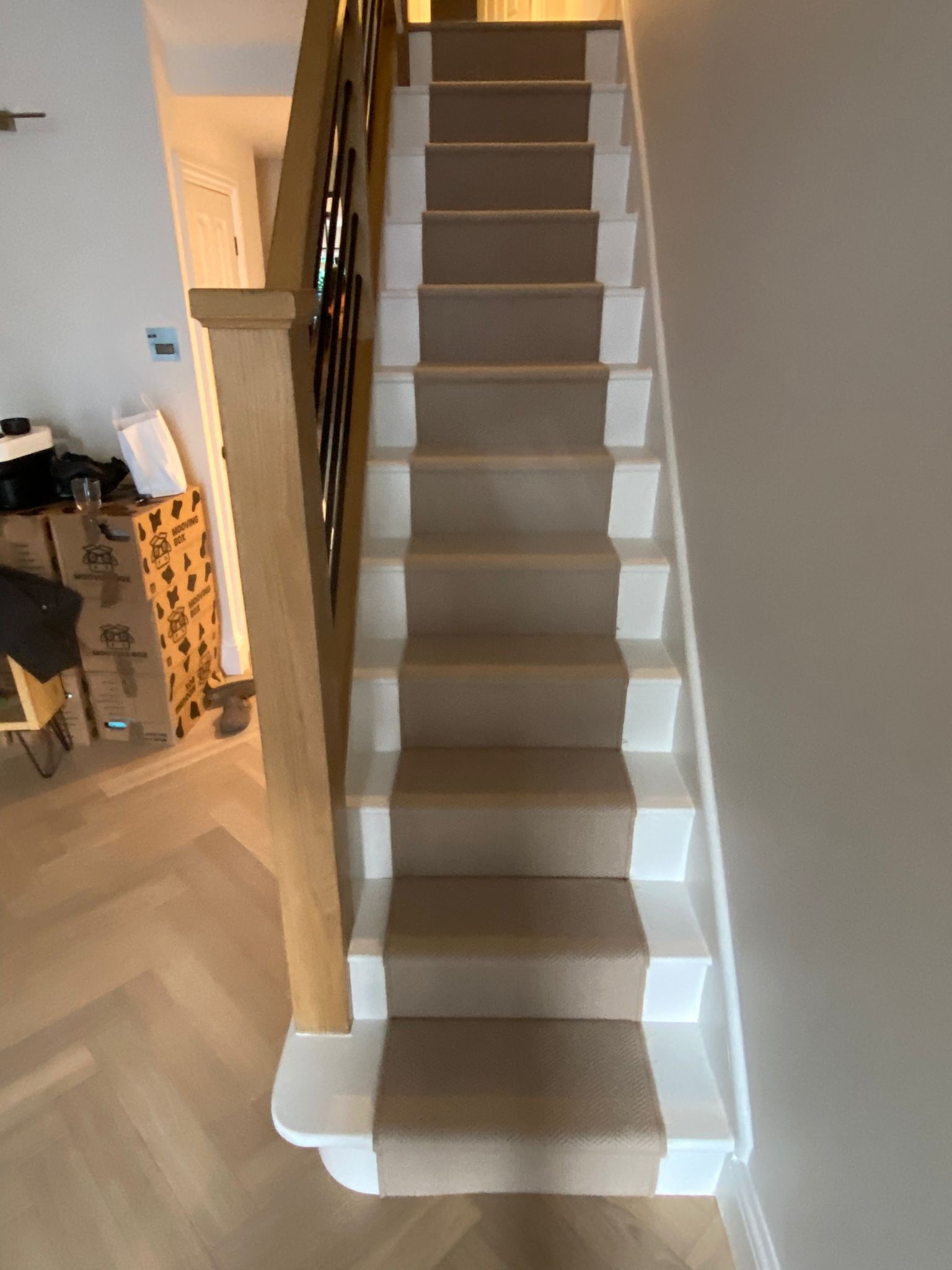 Fibre Carpets Wool Herringbone Woburn installation_8