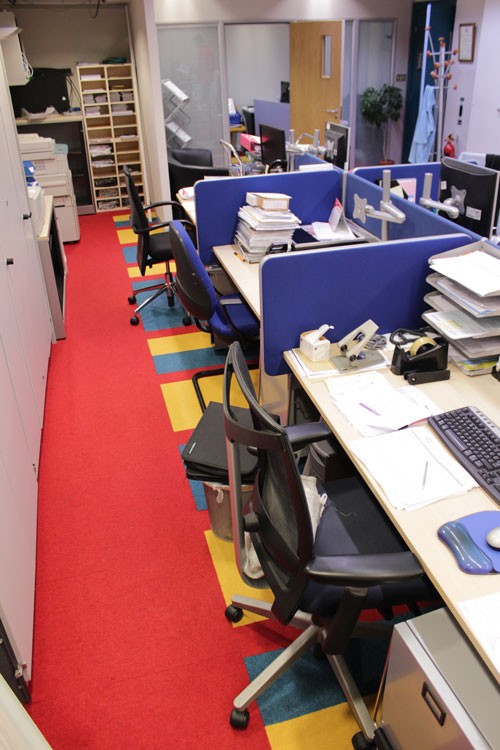 Fibre Carpets Wool Herringbone Woburn carpet installation_4