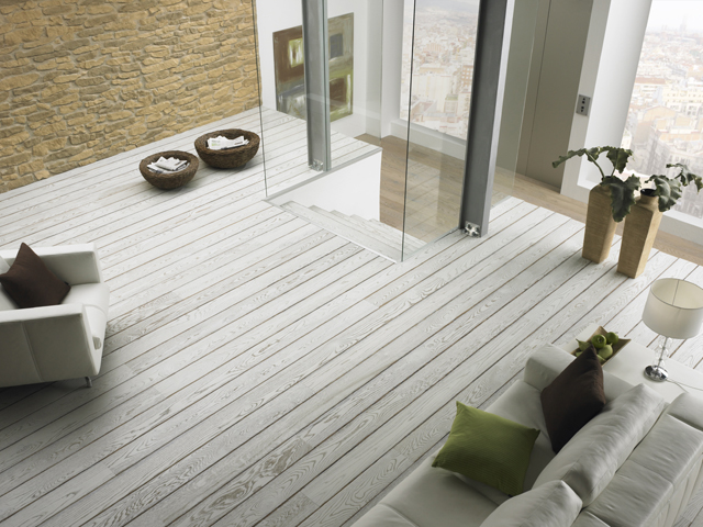 Tarkett - We Wood - Oak Winter White Epoque, Luxury Vinyl Tile (LVT) Flooring