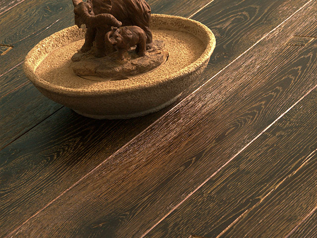 Brooks Bros Wood Flooring - E4002 Dark Grain 3D