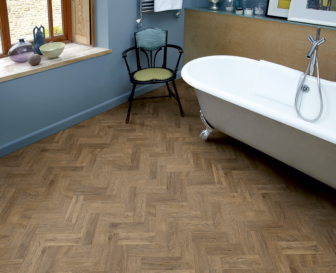 Amtico Brushed Oak-herringbone Wood Flooring - Amtico Flooring - Vinyl Flooring - Wood Flooring