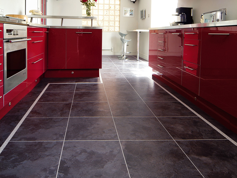 Karndean Da Vinci Stone Tiles - CC06 Graphite Vinyl Flooring - Karndean Flooring - Vinyl Flooring