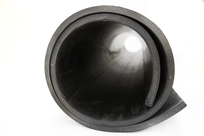 Coba Flooring - Rubber Sheeting - Insertion Black Rubber sample