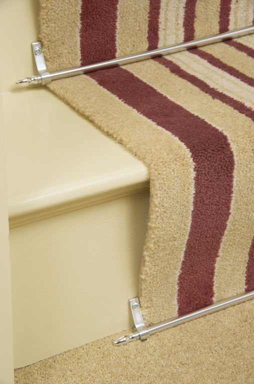 Easyrods in Chrome finish close up from Stairrods (UK)