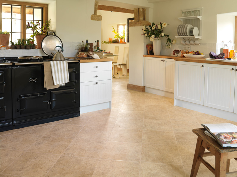 Karndean Da Vinci Stone Tiles - LST03 Piazza Limestone Vinyl Flooring - Karndean Flooring - Vinyl Flooring