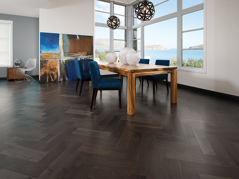 Mirage 14025 Herringbone - Knotty Walnut Charcoal Wood Flooring - News - Wood Flooring