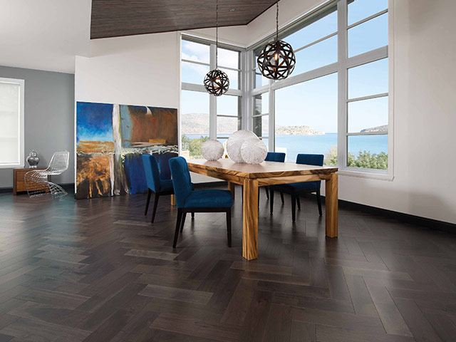 Mirage Herringbone - Knotty Walnut Charcoal 5po Wood Flooring - Guide - Wood Flooring