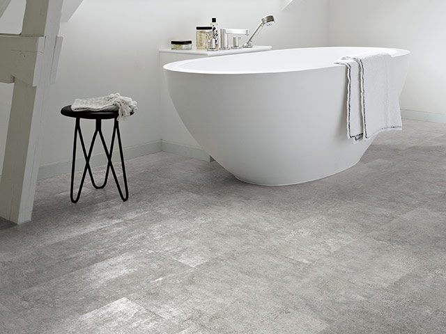 Polyflor - Camaro Loc Stone - Grey Flagstone, Vinyl Flooring