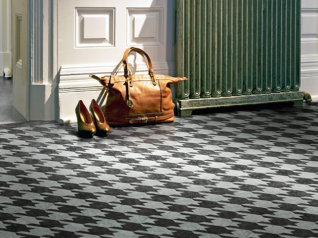 Polyflor - Creative Edge - White & Black Oilshale, Vinyl Flooring