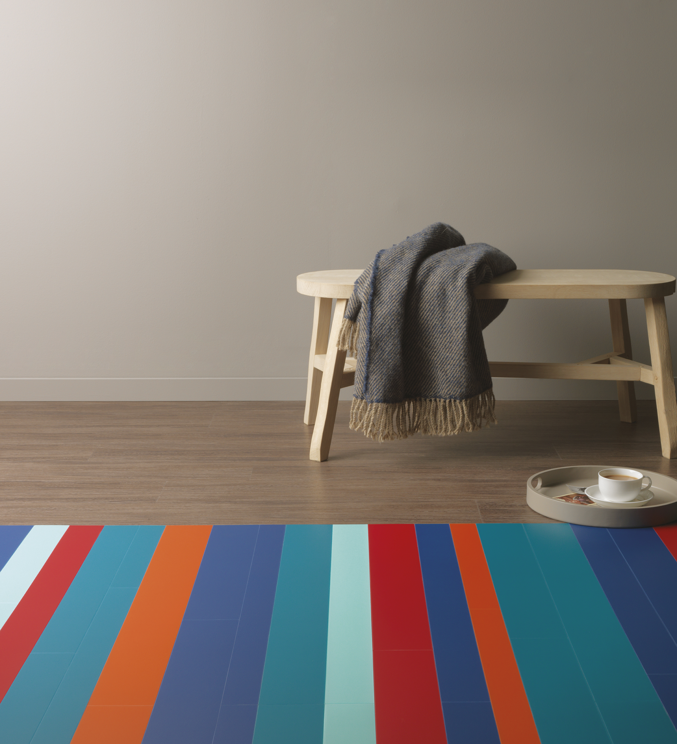 Amtico Quill Sable-paris-bangkok-sevilla-helsinki-pacific-bespoke Striped Rug - Amtico Flooring - Vinyl Flooring