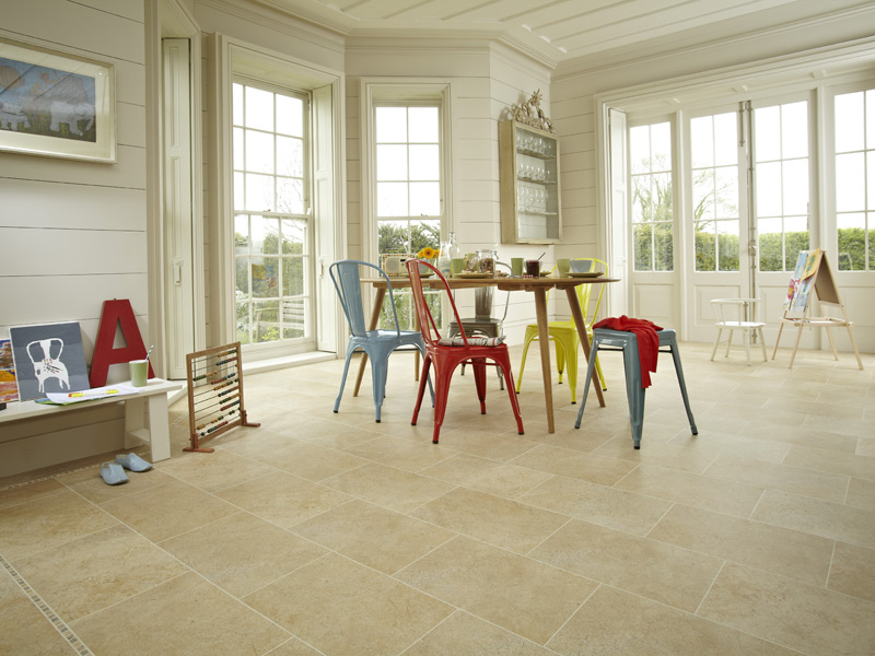 Karndean Knight Tile Stone Tiles - ST11 York Stone Vinyl Flooring - Amtico Flooring - Vinyl Flooring