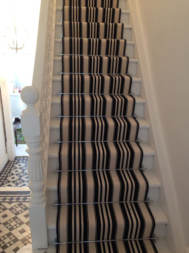 Stairs Black and White Stripe 1