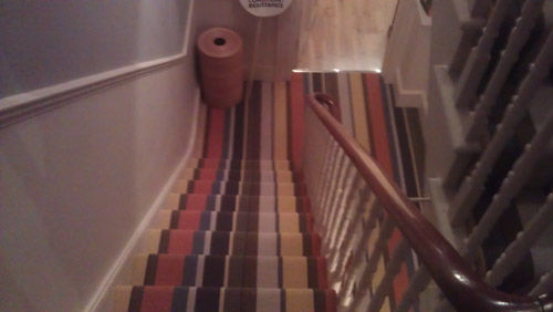Striped Carpets On Stairs 03