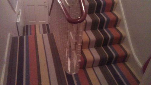 Striped Carpets On Stairs 05