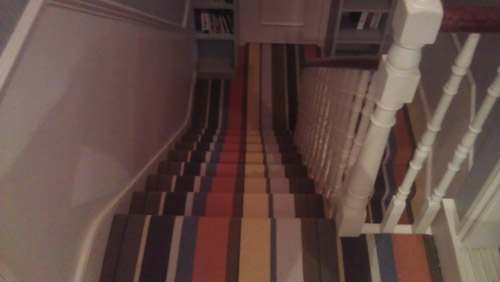 Striped Carpets On Stairs 06