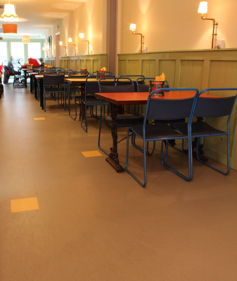 Sweet Thursday Restaurant, Nora, Rubber Flooring, Hospitality