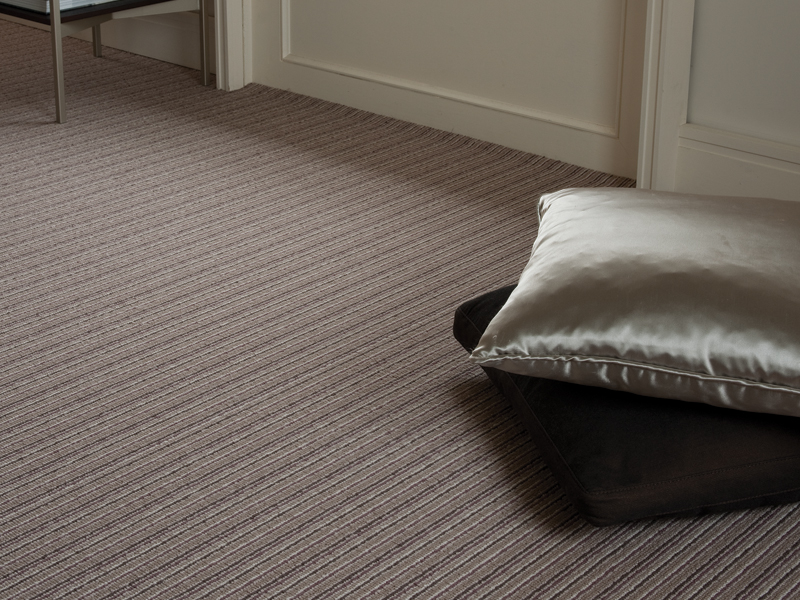Ulster Carpets - Open Spaces - Wellington Stripe Marron