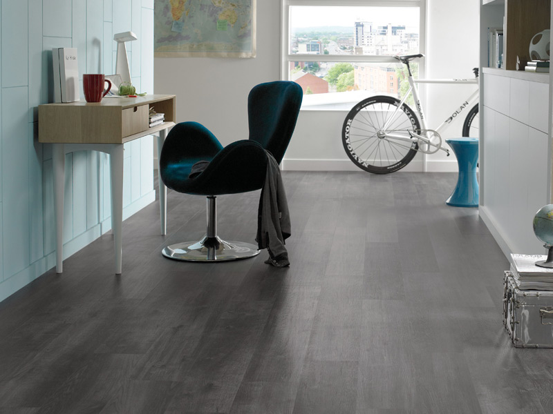 Karndean - Van Gogh Wood Flooring - VGW89T Ebony, Luxury Vinyl Tile (LVT) Flooring