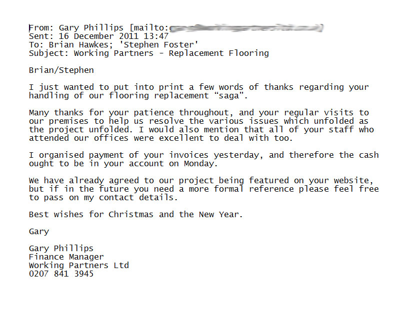 Working Partners Replacement Flooring - News - Rubber Flooring