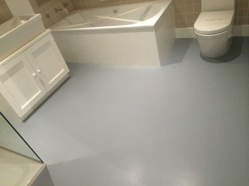 bathroom kitchen grey rubber flooring