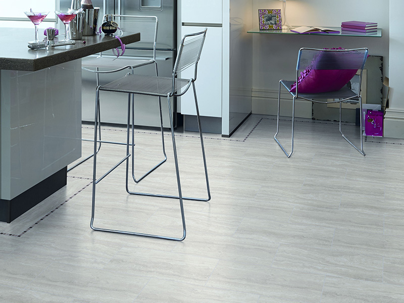 Cavalio Conceptline - 3064 Ivory Travertine Vinyl Flooring - Guide - Vinyl Flooring