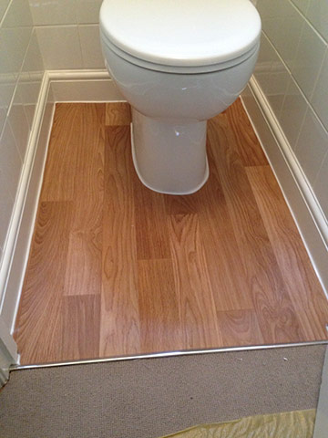 cushioned vinyl job - utility areas 02