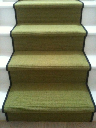 green carpet stairs 03