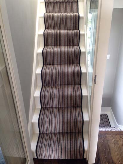 portfolio carpet stripey staircase grey 01