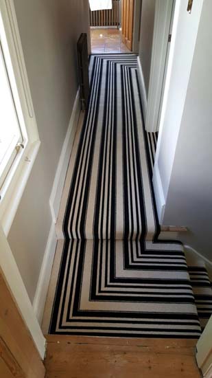 portfolio carpets black and white stripe stairs and landings 01