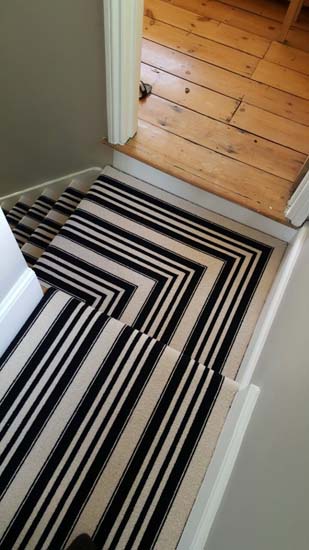 portfolio carpets black and white stripe stairs and landings 05