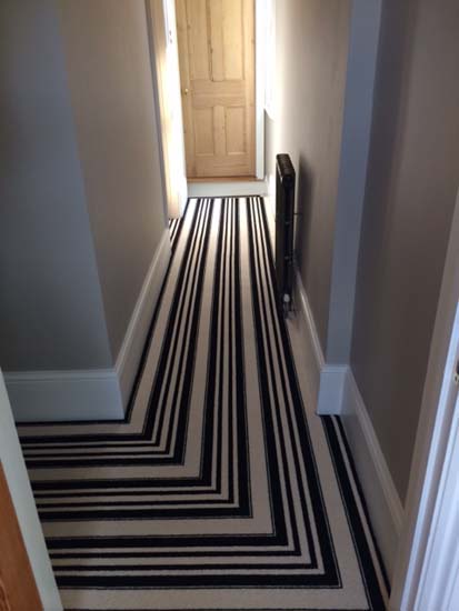 portfolio carpets black and white stripe stairs and landings 08