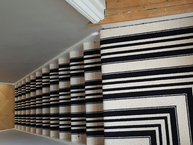Black and White Stripe Carpet, Home