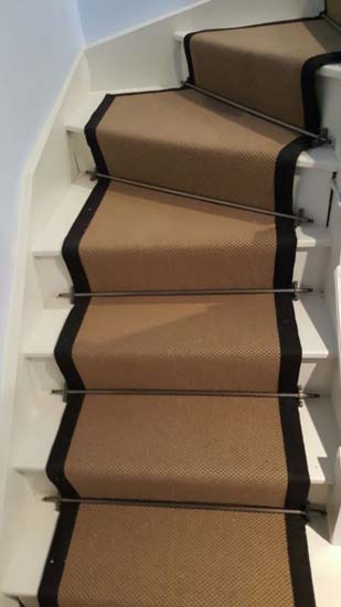 portfolio carpets black border stair runner 03