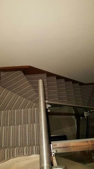 portfolio carpets blue striped stair carpet 04