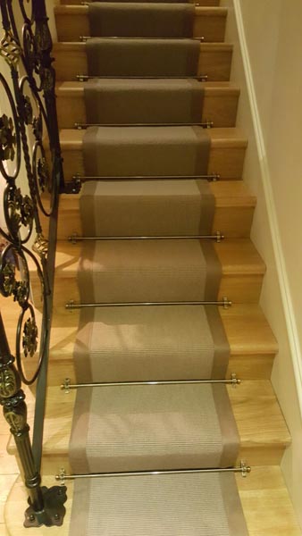 portfolio carpets brown stair runner with border 01