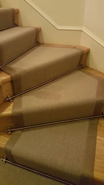 portfolio carpets brown stair runner with border 02