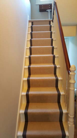 portfolio carpets - grey carpet black border runner 01