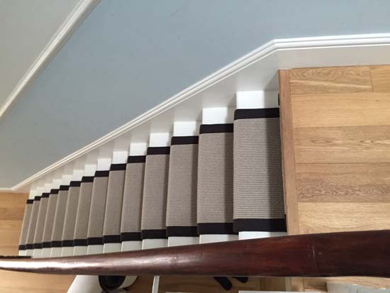 portfolio carpets grey carpet black border stairs 05