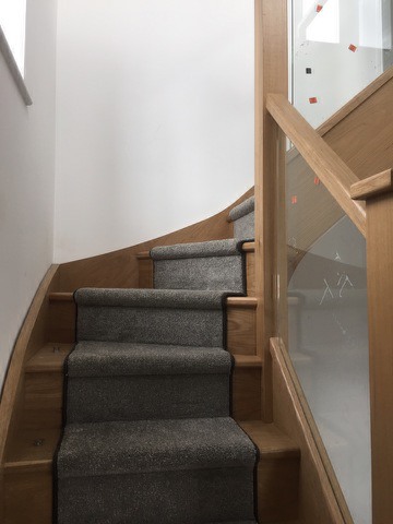 portfolio carpets lush grey carpet runner on stairs 01