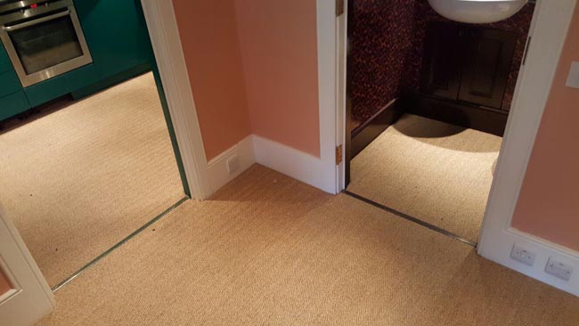 portfolio carpets rooms and stairs sisal carpet installation 04
