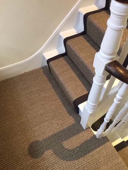 portfolio carpets sisal stairs black border 03