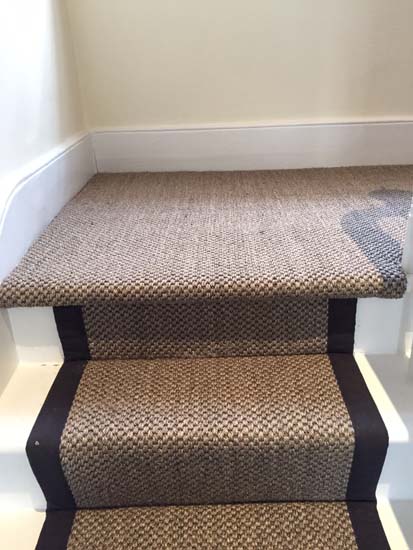 portfolio carpets sisal stairs black border 06