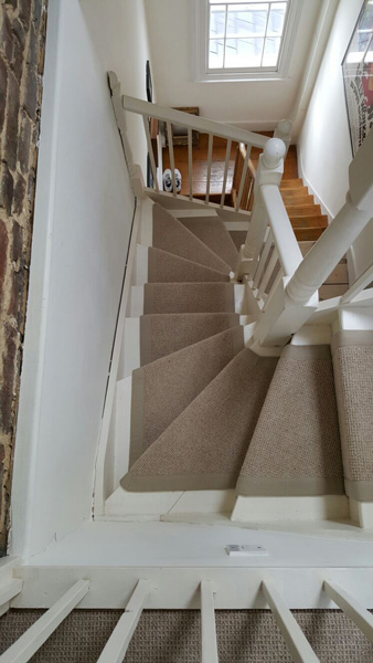 portfolio carpets stairs beige carpet with border 03