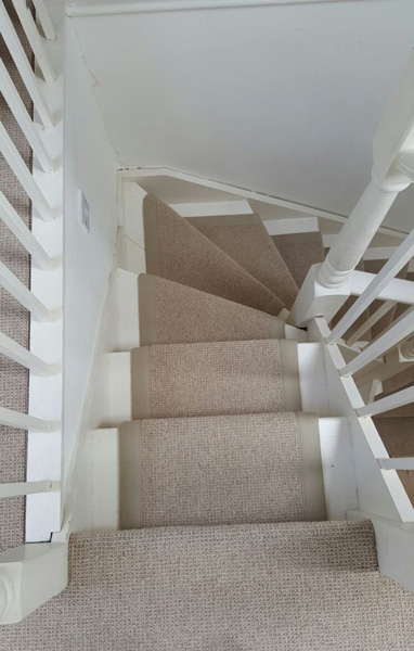 portfolio carpets stairs beige carpet with border 04