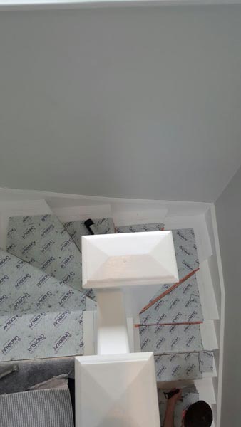 portfolio carpets stairs grey carpet runner with balck border 06