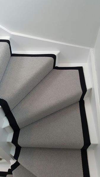 portfolio carpets stairs grey carpet runner with balck border 13